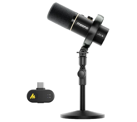 Maono PD200W Hybrid Wireless Dynamic Microphone