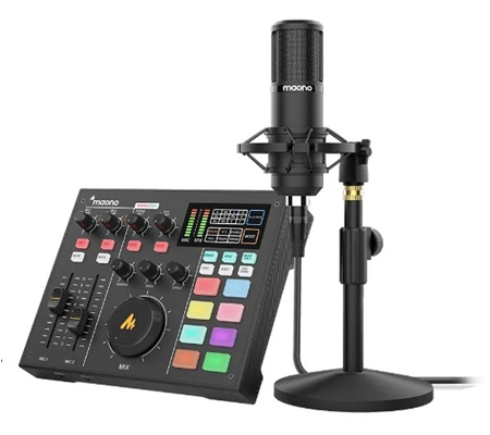 Maonocaster Single Mic All-In-One Podcast Production Studio AU-AM100-K1
