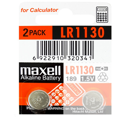 LR1130, 65 mAh, 1,5V