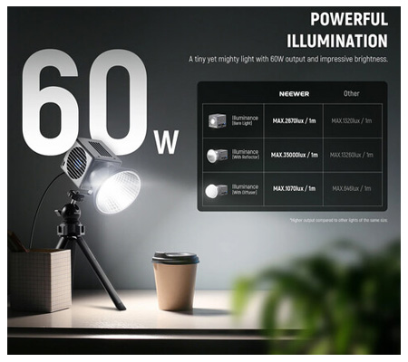 Neewer HS60B 60W Portable Bi-Color Mini LED Video Light