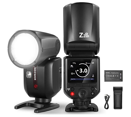 Neewer Z2PRO-F 76Ws TTL Round Head Flash Speedlite for Fujifilm