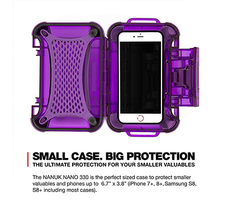 Nanuk Nano 330 Protective Hard Case Purple