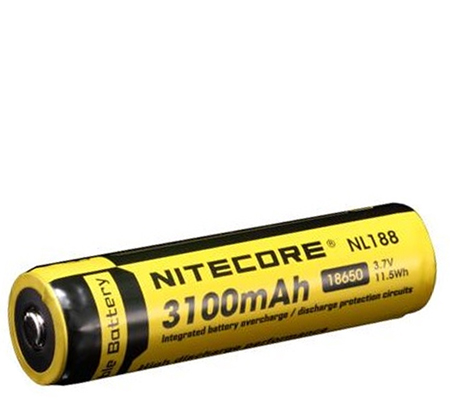 Nitecore 18650 Li-ion Rechargeable Battery 3100mAh NL188