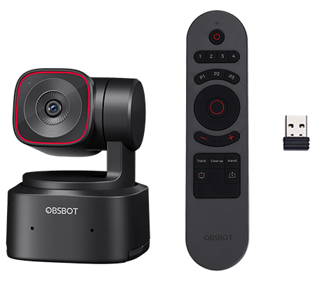OBSBOT Tiny 2 Lite AI-Powered PTZ 4K Webcam + Smart Remote Control 2