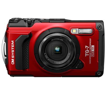 OM SYSTEM Tough TG-7 Digital Camera Red