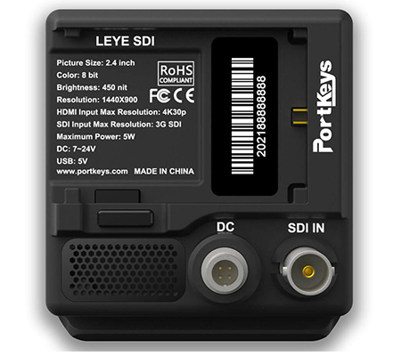 Portkeys LEYE SDI 4K HDMI/SDI 2.4 Inch LCD Viewfinder Monitor