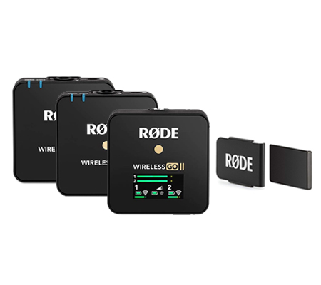 Rode Wireless GO II Dual Channel Wireless Microphone System with Rode MagClip Go