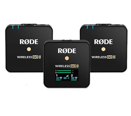 RØDE Wireless GO Ultra-compact Wireless Microphone System with Built-in  Microphone – Black