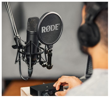 RODE Complete Studio Kit with AI-1 Audio Interface, NT1 Microphone