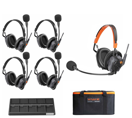 Saramonic WiTalk9 X 5D 5-Person Full Duplex Wireless Dual Ear Headset Intercom System