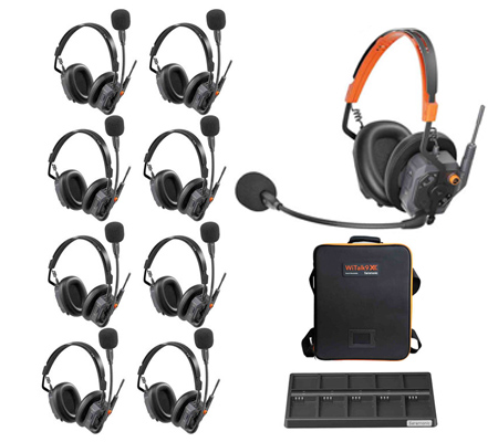 Saramonic WiTalk9 X 9D 9-Person Full Duplex Wireless Dual Ear Headset Intercom System