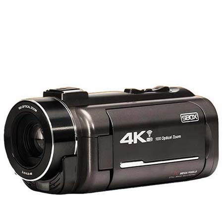 SBOX WX90 Camcorder 4K with 10x Optical Zoom