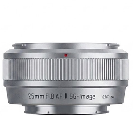 SG-image AF 25mm f/1.8 for Sony E Mount APSC Silver
