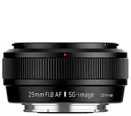 SG Image AF 25mm f/1.8 for Fujifilm X Mount APSC Black