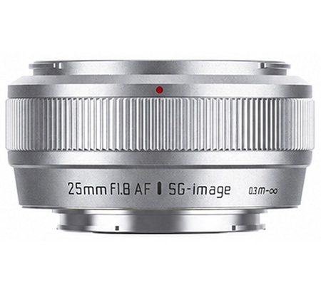 SG Image AF 25mm f/1.8 for Fujifilm X Mount APSC Silver