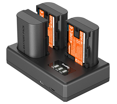 SmallRig LP-E6NH Triple Battery + Charger Kit for Canon Camera 6017