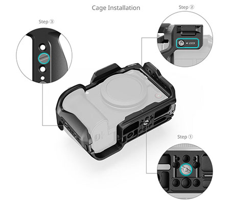 SmallRig HawkLock Quick Release Cage Kit for Canon EOS R6 V 6372