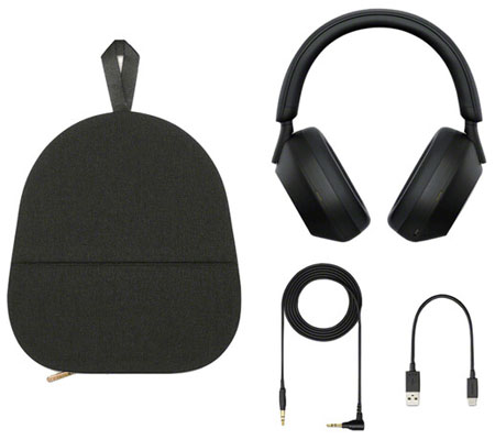 Sony WH-1000XM5 Noise-Canceling Wireless Over-Ear Headphones Black