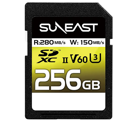 Suneast SDXC 256GB 280MB/s UHS-II V60 Series SE-SDU2256GB280