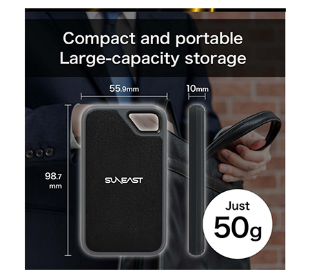 Suneast Ultimate Pro Gold Series Portable SSD 1TB 2000MB/s SE-PS0001T2LG1F