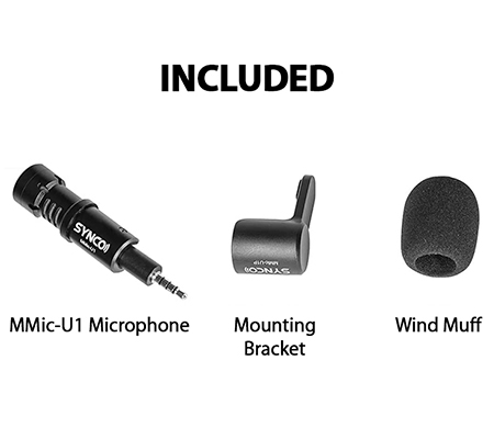 Synco MMIC-U1P Smartphone Microphone for 3.5mm TRRS Device (Smartphone/Laptop/Tablet)