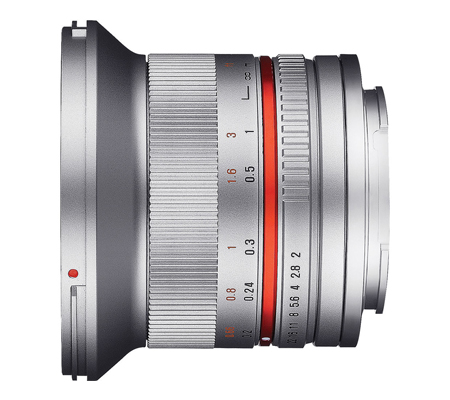 Samyang 12mm f/2 NCS CS for Fujifilm X Mount APSC Silver