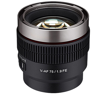 Samyang V-AF 75mm T1.9 Cine Lens for Sony FE Mount Full Frame