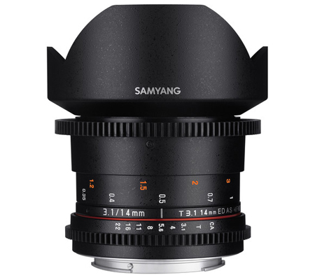 Samyang VDSLR 14mm T3.1 MK2 Cine Lens for Canon RF Mount Full Frame