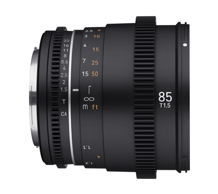 Samyang VDSLR 85mm T1.5 MK2 Cine Lens for Nikon F Mount Full Frame