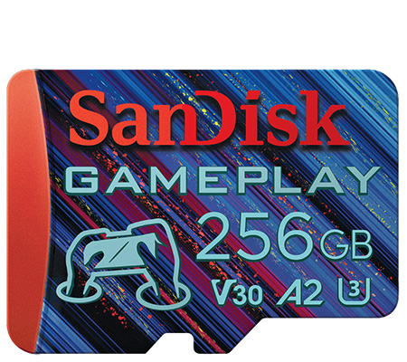 SanDisk Micro SDXC GamePlay 256GB UHS-I V30 (Read 190MB/s and Write 130MB/s)