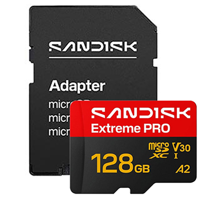 Sandisk Micro SDXC Extreme Pro 128GB UHS-1 U3 V30 (Read 250MB/s and Write 120MB/s)