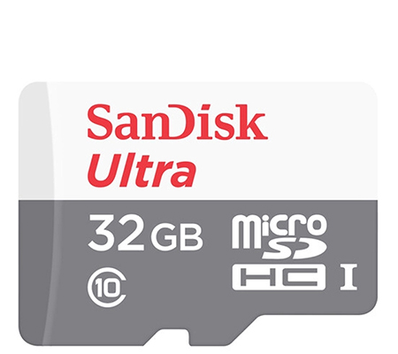 SanDisk Micro SDHC Ultra 32GB UHS-I (Read 100MB/s and Write 10MB/s)
