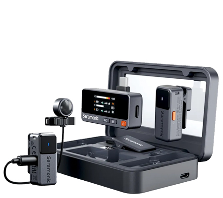 Saramonic Air 02 Pocket-Sized Wireless Microphone with Lavalier for Camera & Smartphone