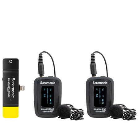 Saramonic Blink 500 Pro B4 TX+TX+RX Wireless Lavalier Microphone for Iphone/IOS Device