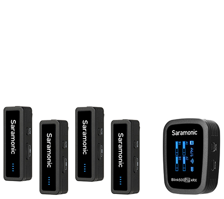 Saramonic Blink 500 Pro B8 4RX+TXS+TXS+TXS+TXS Wireless Mic for Camera & Smartphone