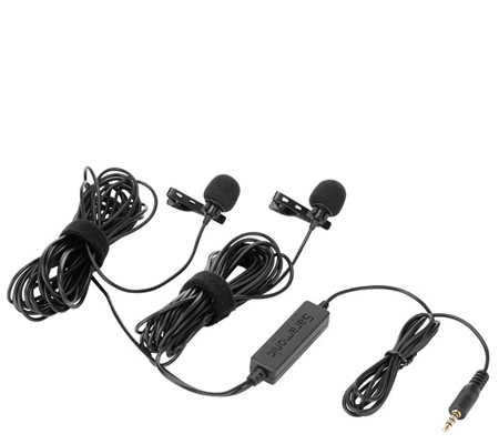 Saramonic LavMicro 2M Dual Lavalier Microphone for DSLR Camera and Smartphone