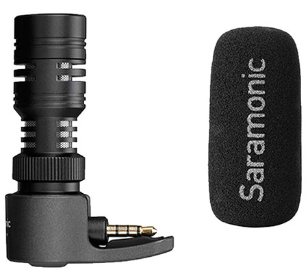 Saramonic SmartMic+ Directional Condenser TRRS 3.5mm Microphone for Smartphones