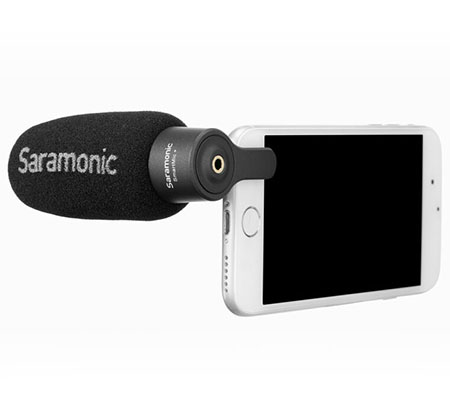Saramonic SmartMic+ Directional Condenser TRRS 3.5mm Microphone for Smartphones