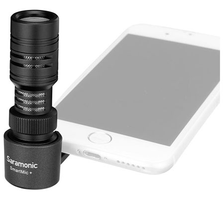 Saramonic SmartMic+ Directional Condenser TRRS 3.5mm Microphone for Smartphones