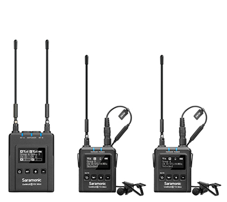 Saramonic UwMic9S Kit2 Mini TX+TX+RX 2-Person Camera-Mount Wireless Lavalier Microphone