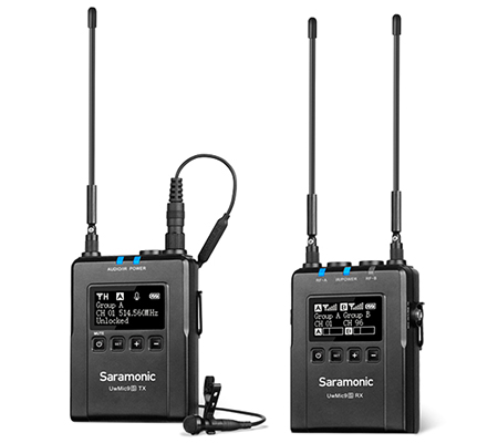 Saramonic UwMic9s Kit 1 TX+RX Wireless Omni Lavalier Microphone System
