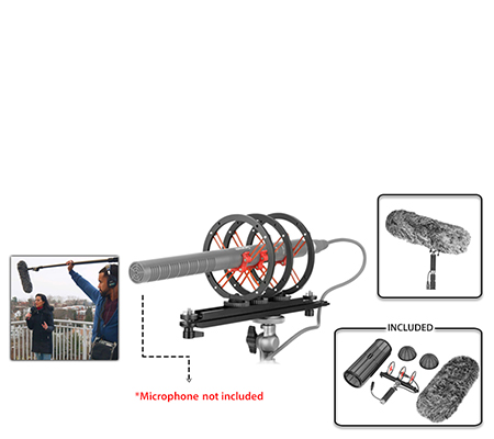 Saramonic VWS Professional Windshield & Suspension for Shotgun & Pencil Microphone