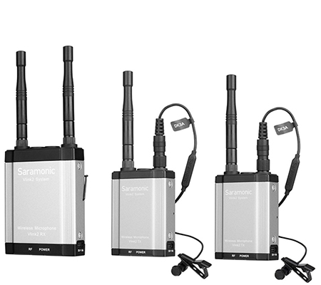 Saramonic Vlink2 Kit2 TX+TX+RX Wireless Omni Lavalier Microphone System