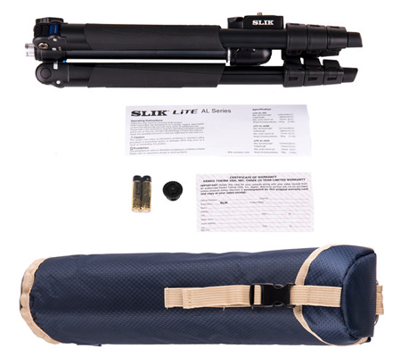 Slik Lite AL-420 Tripod with LED Center Column Flashlight
