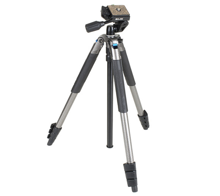 Slik Sprint Pro III Tripod with 3-Way Pan Head Gun Metal