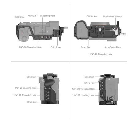 SmallRig Camera Cage for Sony A7C II / A7CR 4422