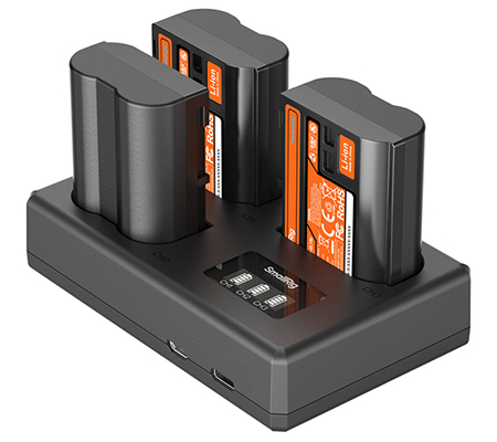 SmallRig EN-EL15C Triple Battery + Charger Kit for Nikon Camera 6018