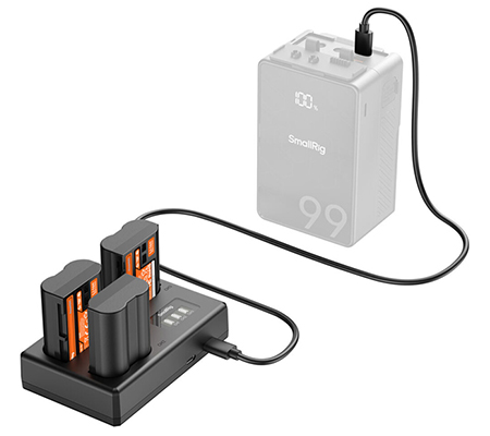 SmallRig EN-EL15C Triple Battery + Charger Kit for Nikon Camera 6018