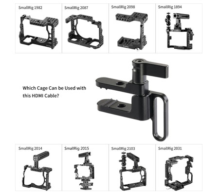 SmallRig HDMI Cable Clamp for Sony A7II/A7RII/A7SII 1679