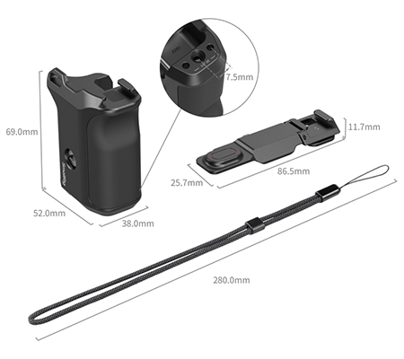 SmallRig Handle for SmallRig Cages (ID 5888, 5887) for DJI Osmo Action 6 6259